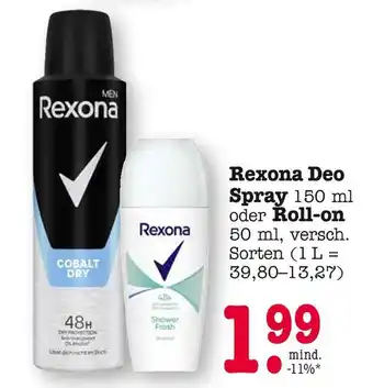 E-Center Rexona deo spray Angebot