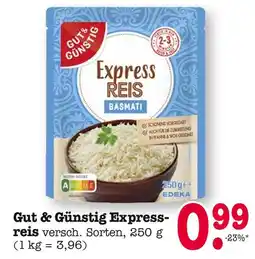 E-Center Gut & günstig express reis basmati Angebot