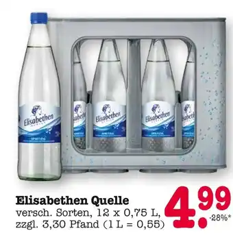 E-Center Elisabethen quelle spritzig Angebot