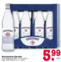 E-Center Gerolsteiner sprudel Angebot