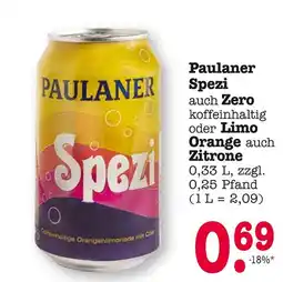 E-Center Paulaner spezi Angebot