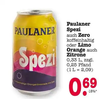 E-Center Paulaner spezi Angebot
