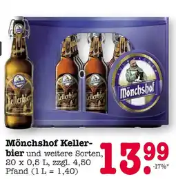 E-Center Mönchshof kellerbier Angebot