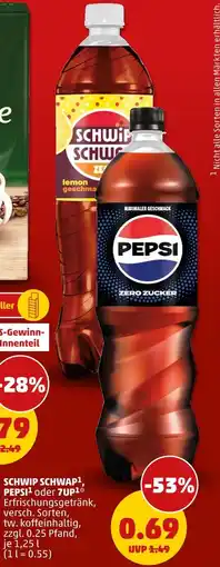 PENNY Schwip schwap, pepsi oder 7up Angebot