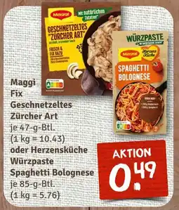 nahkauf Maggi fix geschnetzeltes zürcher art Angebot