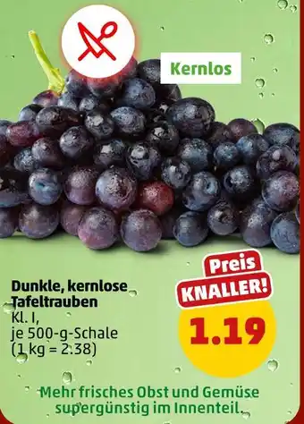 PENNY Dunkle, kernlose tafeltrauben Angebot