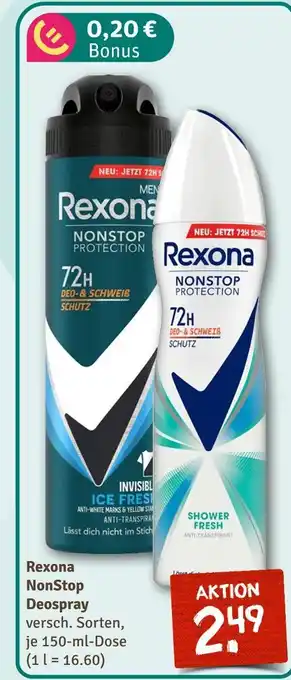 nahkauf Rexona nonstop protection ice fresh Angebot