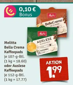 nahkauf Melitta bella crema kaffeepads Angebot