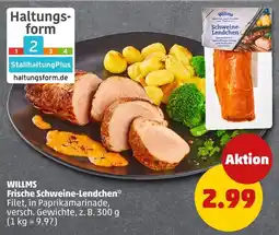 PENNY Willms frische schweine-lendchen Angebot