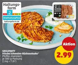 PENNY Frische schweine-rückensteaks Angebot