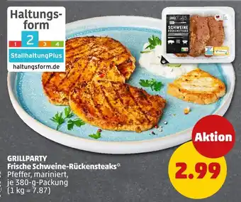 PENNY Frische schweine-rückensteaks Angebot