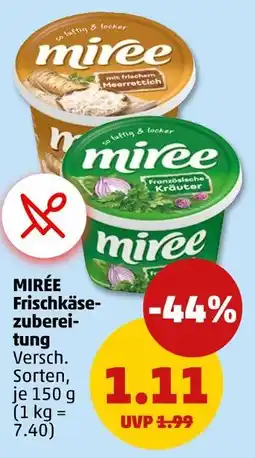 PENNY Mirée frischkäsezubereitung Angebot
