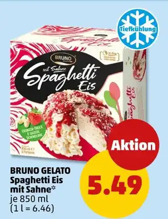 PENNY Bruno gelato spaghetti eis mit sahne Angebot