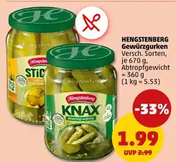 PENNY Hengstenberg gewürzgurken Angebot