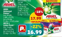 PENNY Ariel universal pulver Angebot
