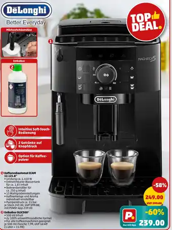 PENNY Delonghi kaffeevollautomat ecam 12.121.b Angebot
