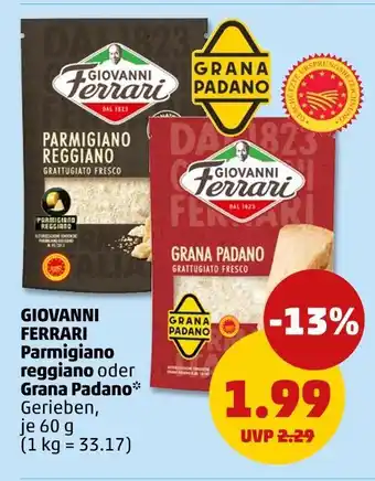 PENNY Giovanni ferrari parmigiano reggiano oder grana padano Angebot