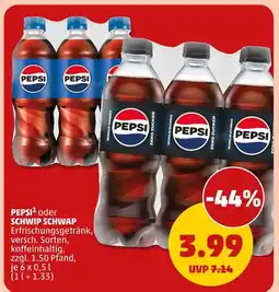 PENNY Pepsi oder schwip schwap Angebot