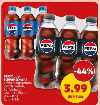 PENNY Pepsi oder schwip schwap Angebot