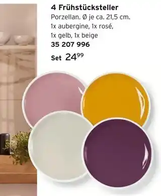 Tchibo 4 frühstücksteller Angebot