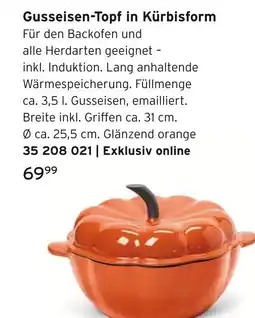 Tchibo Gusseisen-topf in kürbisform Angebot