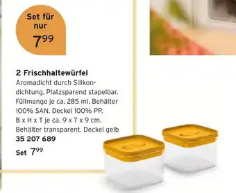 Tchibo 2 frischhaltewürfel Angebot