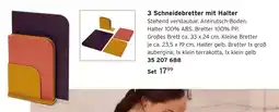 Tchibo 3 schneidebretter mit halter Angebot