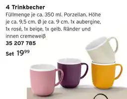 Tchibo 4 trinkbecher Angebot