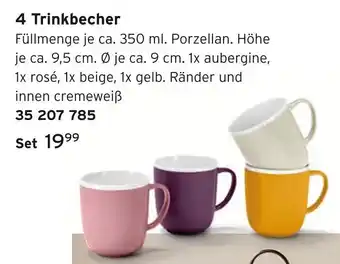 Tchibo 4 trinkbecher Angebot