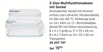 Tchibo 2 glas-multifunktionsdosen mit deckel Angebot