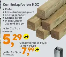 Globus Baumarkt Kantholzpfosten kdi 7 x 7 cm Angebot