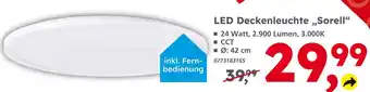 Globus Baumarkt Led deckenleuchte „sorell“ Angebot