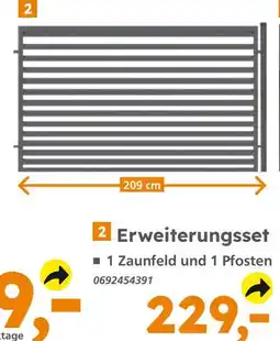 Globus Baumarkt Erweiterungsset Angebot