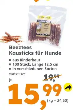 Globus Baumarkt Beeztees kausticks für hunde Angebot