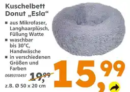 Globus Baumarkt Kuschelbett donut 'esla' Angebot