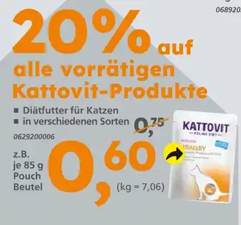 Globus Baumarkt Kattovit diätfutter für katzen Angebot