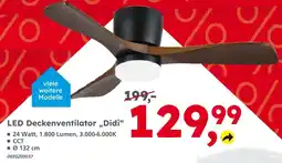 Globus Baumarkt Led deckenventilator „didi“ Angebot