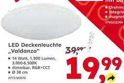 Globus Baumarkt Led deckenleuchte valdanzo Angebot