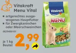 Globus Baumarkt Vitakraft menu vital für zwergkaninchen Angebot