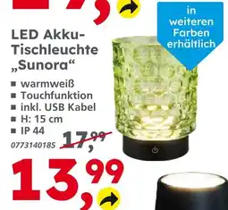 Globus Baumarkt Led akku-tischleuchte sunora Angebot