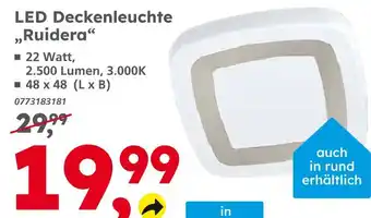 Globus Baumarkt Led deckenleuchte ruidera Angebot