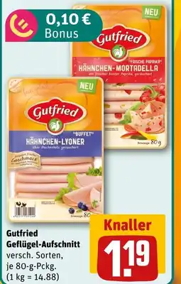 REWE Gutfried hähnchen-lyoner Angebot