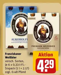 REWE Franziskaner weißbier Angebot