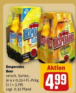 REWE Desperados beer Angebot