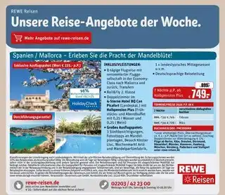 REWE Rewe reisen spanien / mallorca – erleben sie die pracht der mandelblüte Angebot