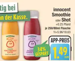 Edeka Innocent smoothie mango, maracuja & apfel Angebot