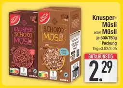 Edeka Gut & günstig knusper schoko müsli Angebot