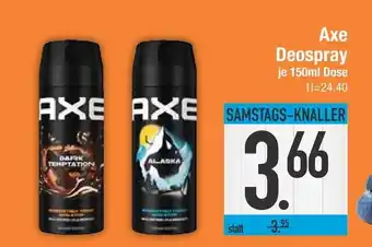 Edeka Axe dark temptation deospray Angebot
