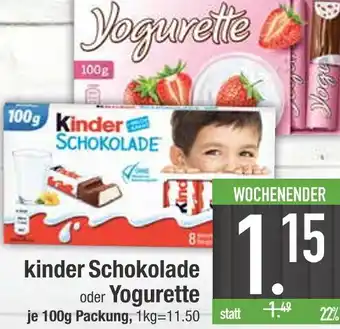 Edeka Kinder schokolade Angebot