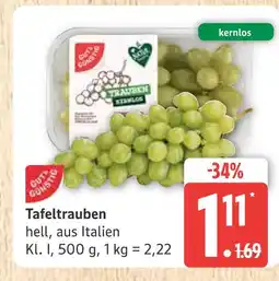 Marktkauf Tafeltrauben Angebot